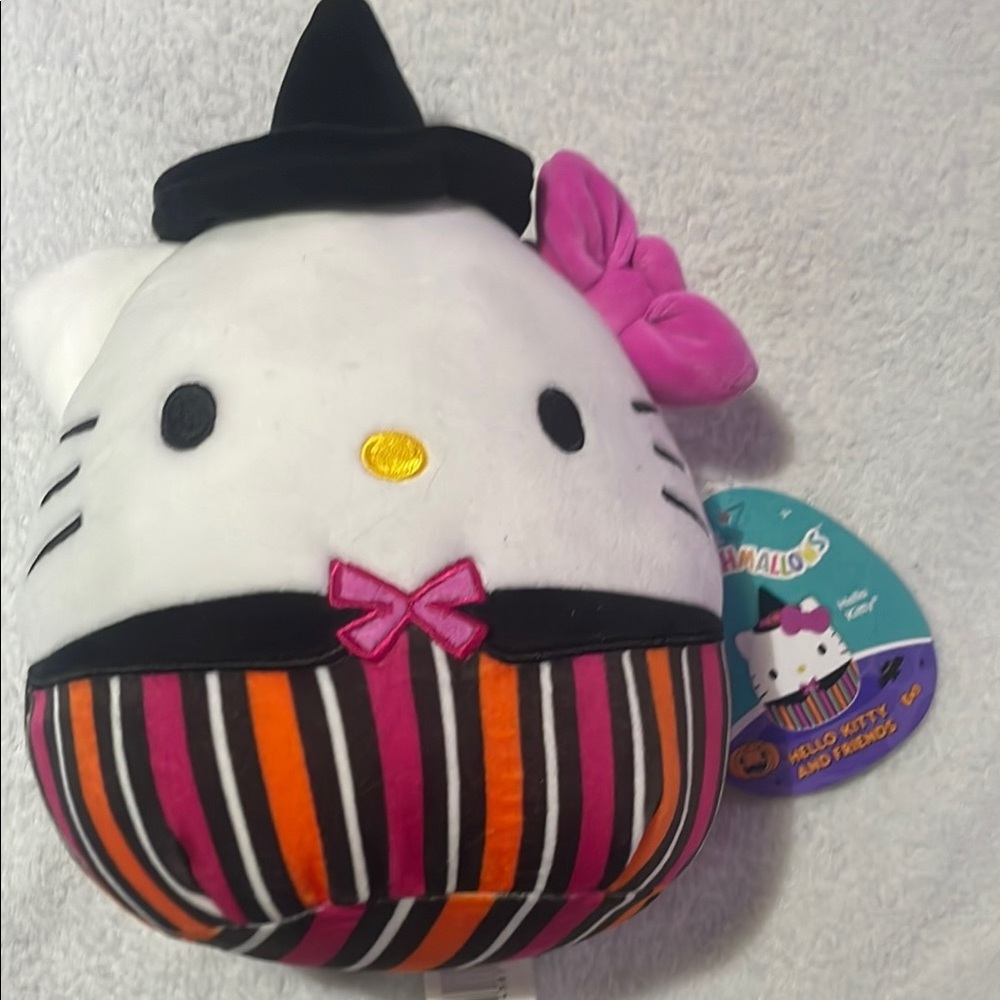 Hello Kitty Witch Plush - White and Pink